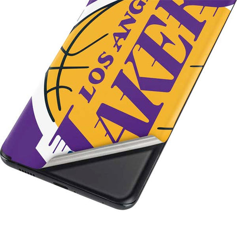 NBA Los Angeles Lakers Large Logo Galaxy S21 Plus 5G Skin